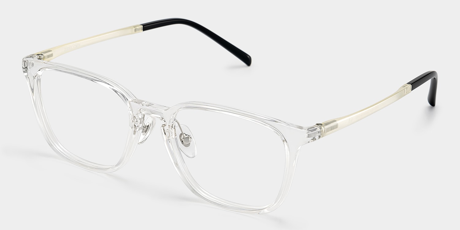 Lily Rectangle Clear Glasses2