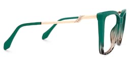 Awilda Cateye Green Glasses2