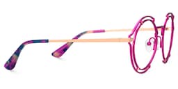 Frazer Round Purple Glasses2