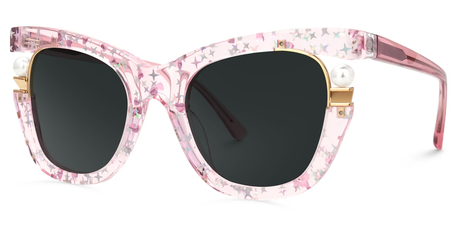 Pearl Cateye Pink Glasses