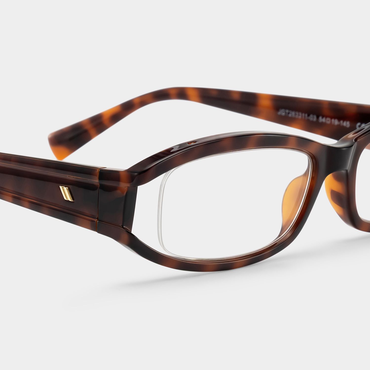 Willow Brown Tortoise Rectangle Glasses for Women | ZEELOOL display picture 1