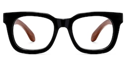 Sam Rectangle Wood Glasses0