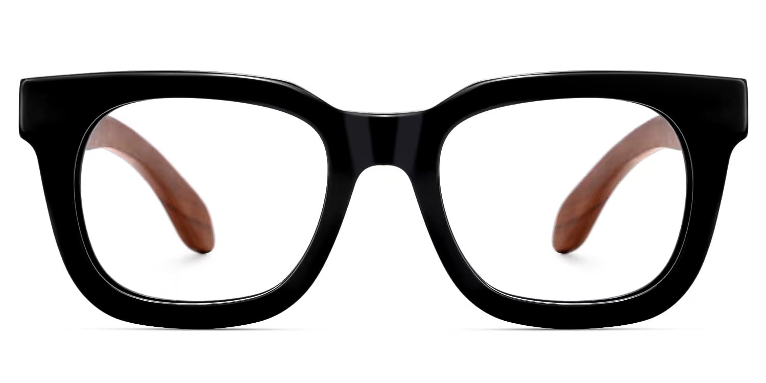 Sam Rectangle Wood Glasses