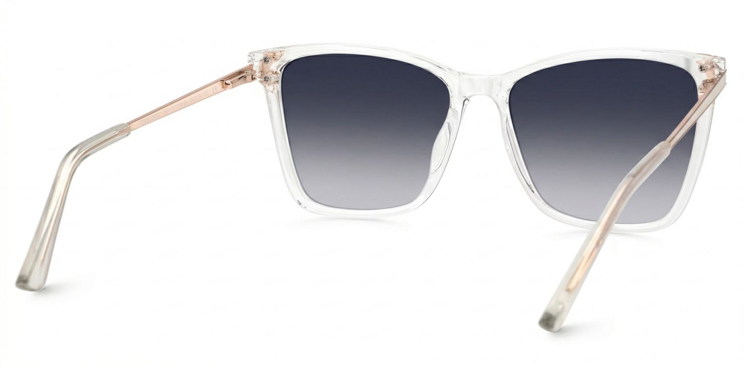 Tricee Square Clear Sunglasses for Women & Men | ZEELOOL3