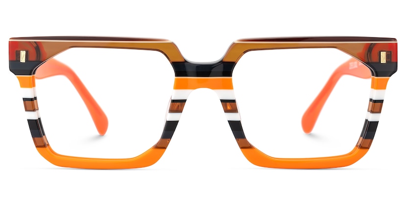 Laguer Rectangle Orange Glasses