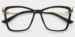 Mia Square Black Glasses2