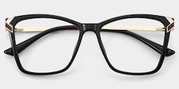 Mia Square Black Glasses2