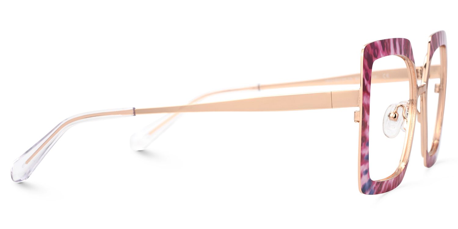 Women Square Sharron Cherry Glasses | Zeelool2