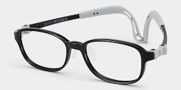 Bright Rectangle Black Glasses1