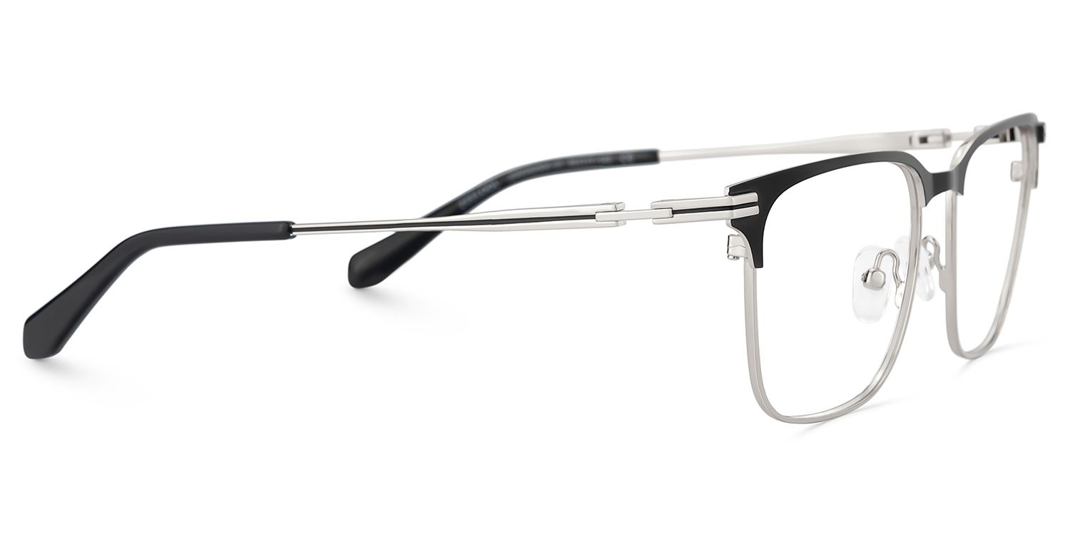 Marshall Gray Rectangle Prescription Glasses | Zeelool4