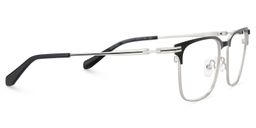 Marshall Rectangle Grey Silver Glasses4