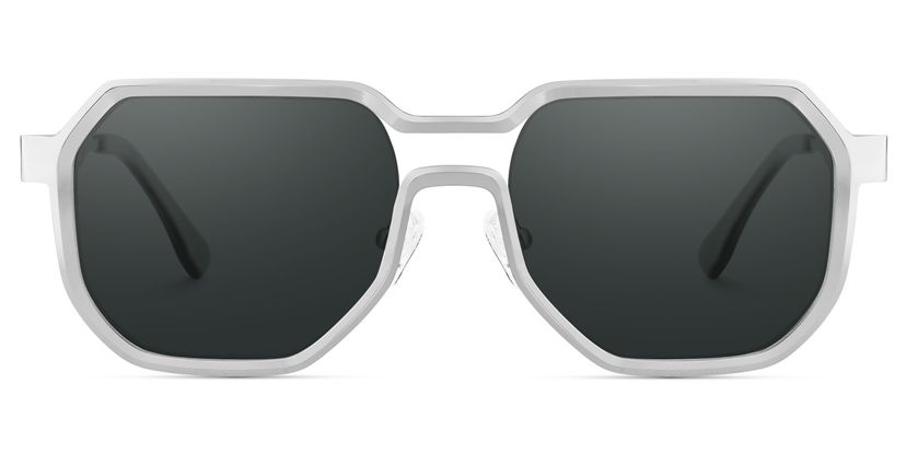 Hype Silver Geometric Sunglasses