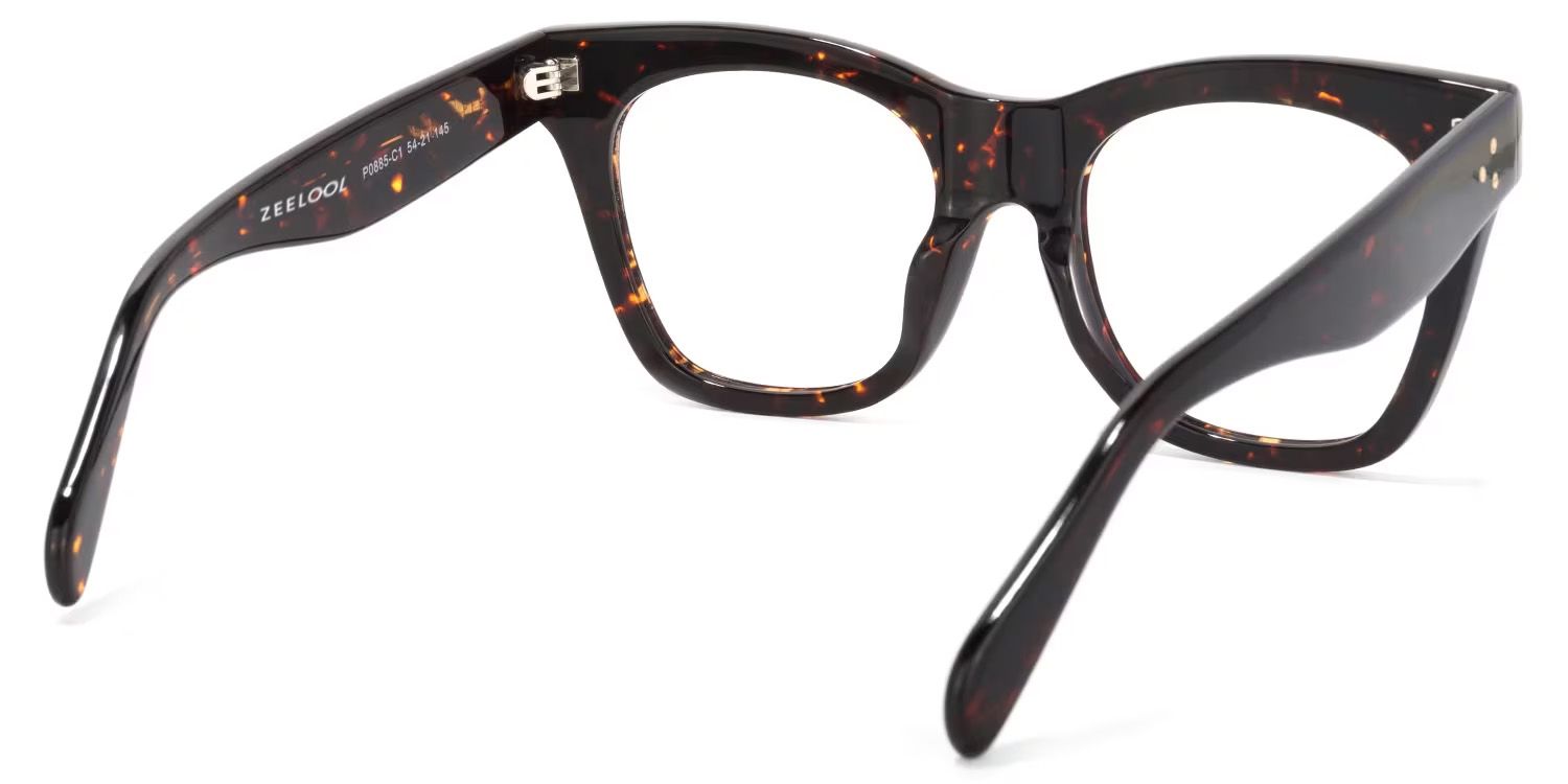 Gordon Rectangle Tortoise Frame Glasses | Zeelool4