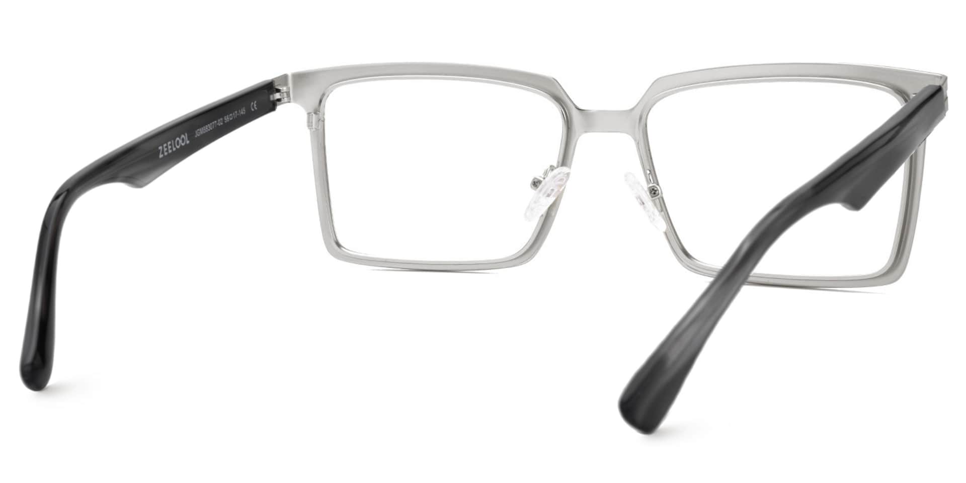 Sharma Rectangle Gold Color Metal Eyeglasses for Men3