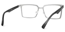 Sharma Rectangle Silver Glasses3