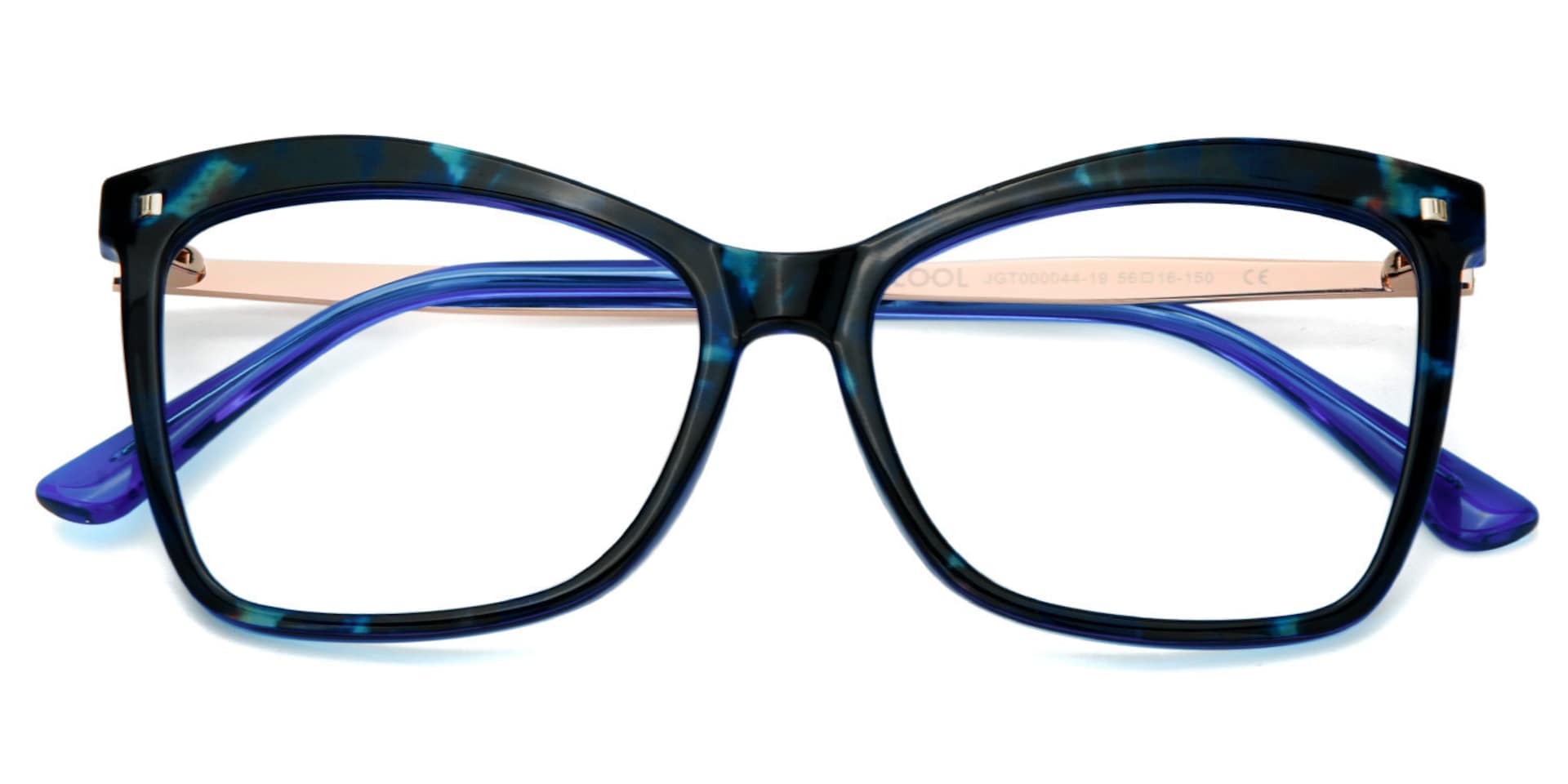 Blue-Tortoise Color for Isaebella Frame Glasses | Zeelool1