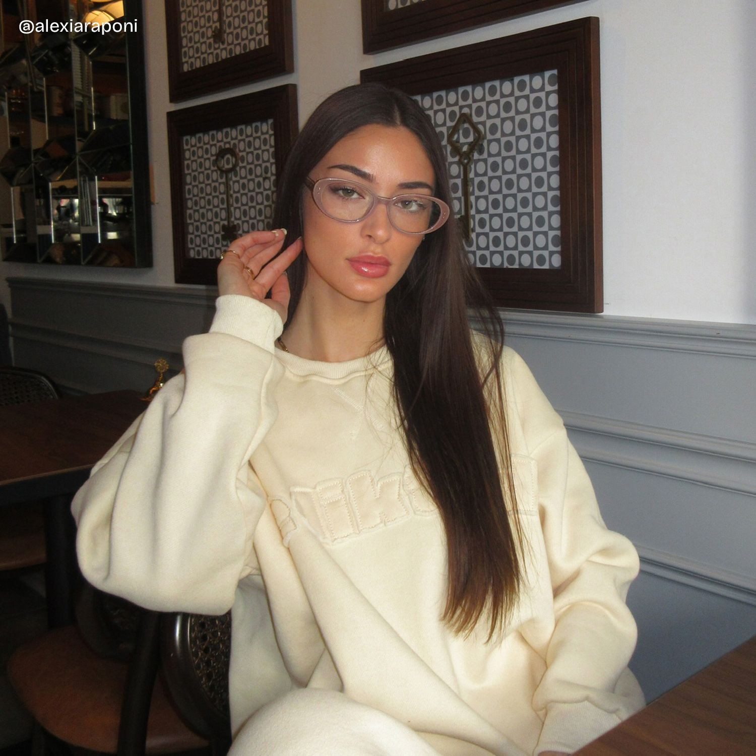 Lennon Brown Oval Glasses | 80s Retro Athleisure6