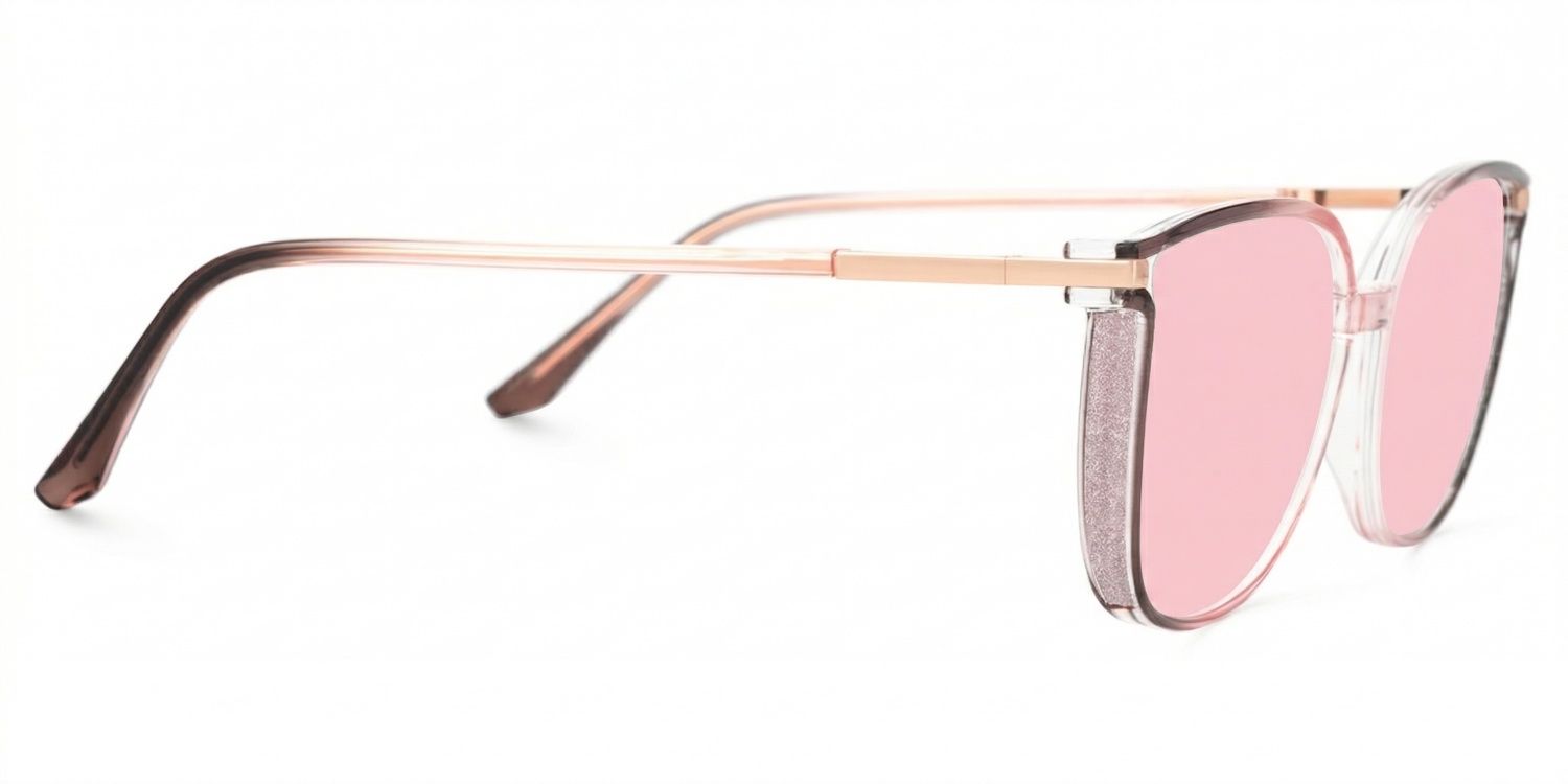 Rodz Square Pink-Tan Frame Sunglasses Online Sale | ZEELOOL