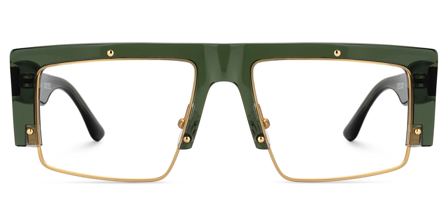 Maldonado Men's Green Glasses With Rectangle Shape | Zeelool1