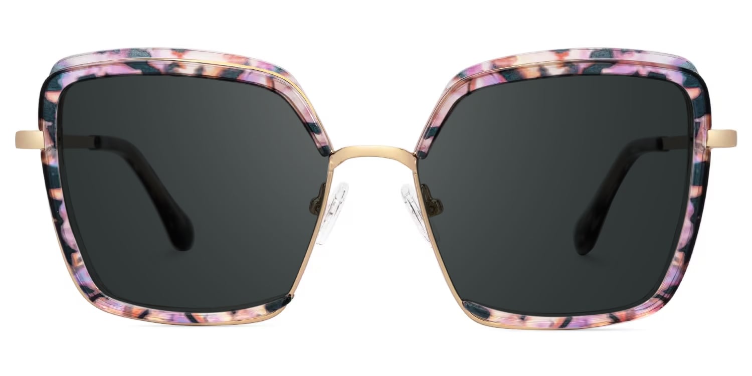 Cordaro Square Pink-Floral Glasses