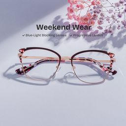 Mariana Rectangle Brown Glasses0