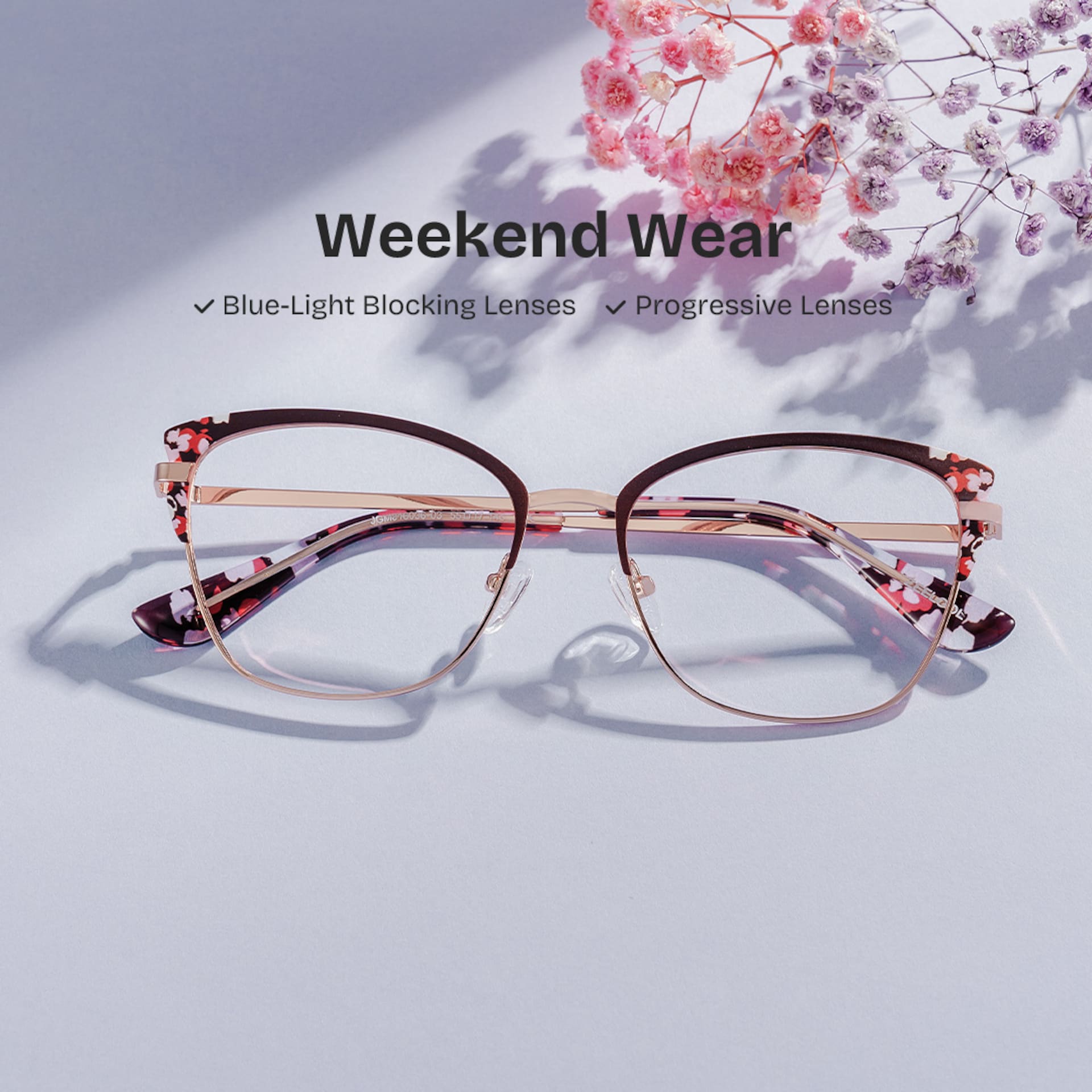 Mariana Brown Frame Glasses with Rectangle Frame Online | ZEELOOL0
