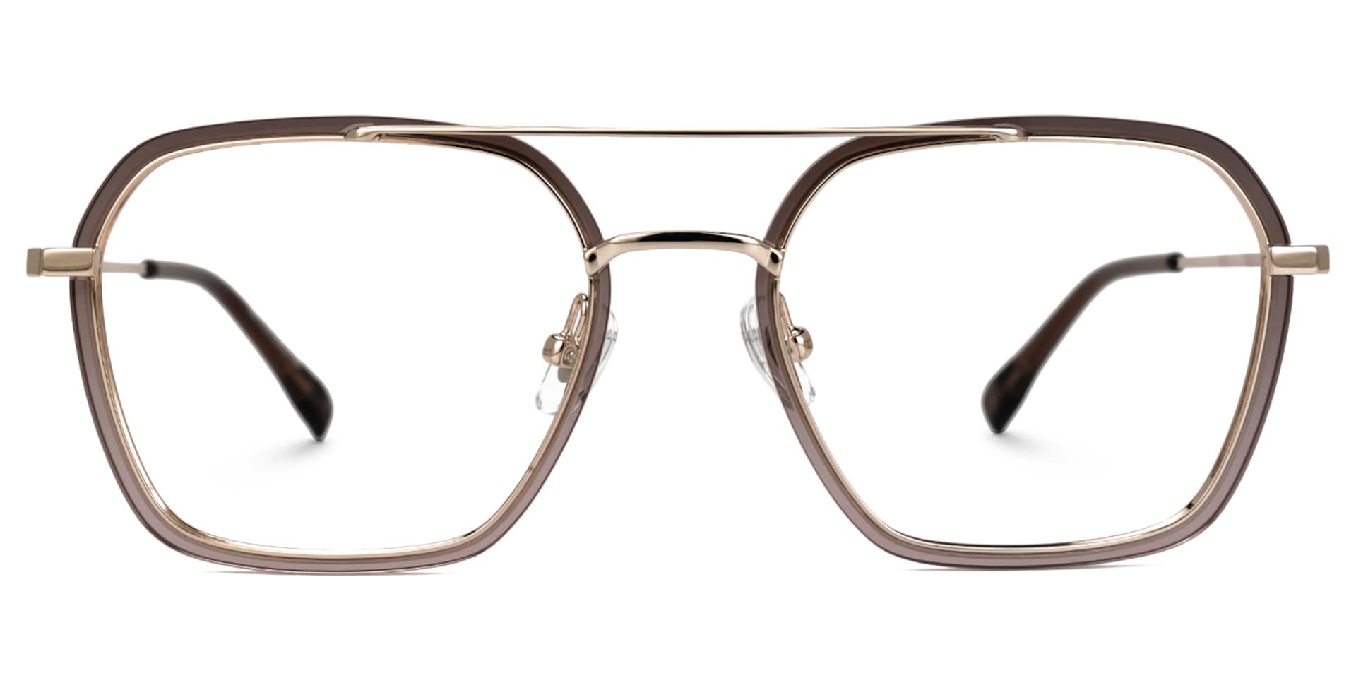 Sherie Aviator Brown Glasses0