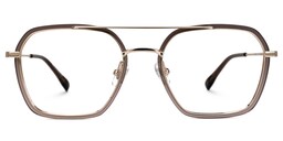 Sherie Aviator Brown Glasses0