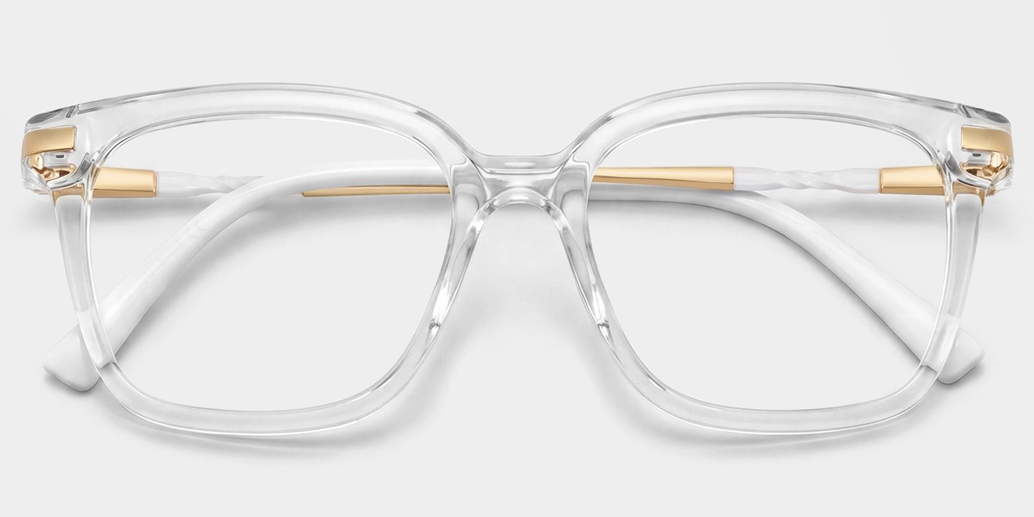 Jacqui Square Clear Eyeglasses and Glasses Frames1