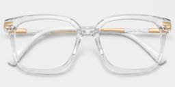 Jacqui Square Clear Glasses1