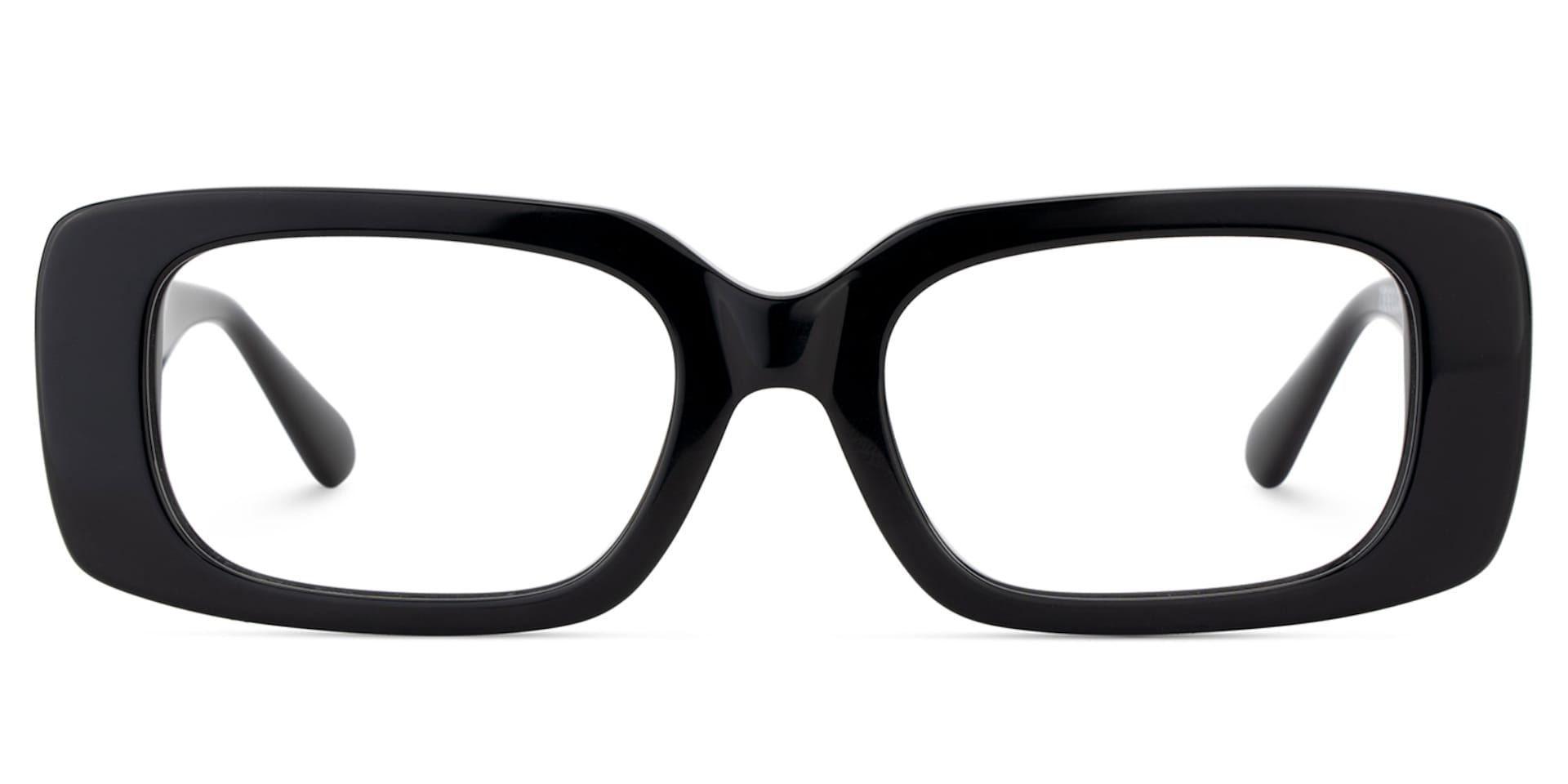 Jonas Rectangle Black Color Frame Glasses for Women | Zeelool1