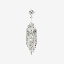 Stylish Tassel Silver Needle Earrings2