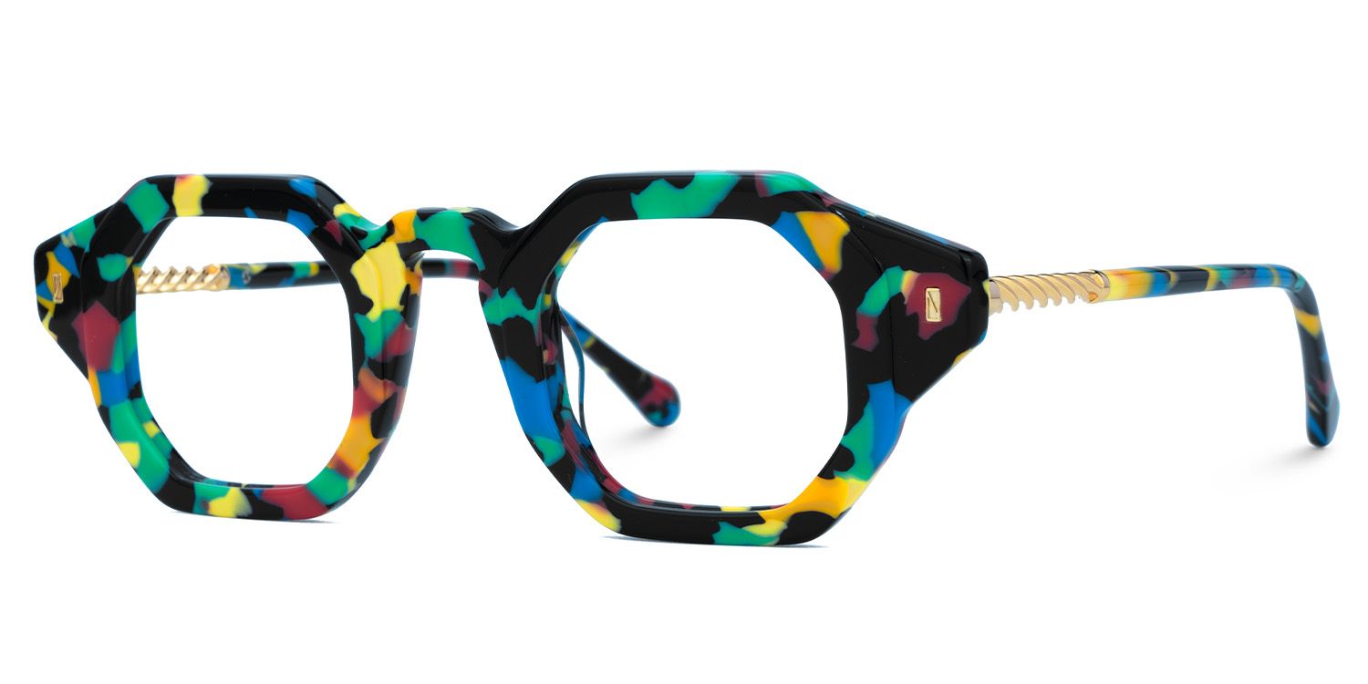 Buy speckled Hexagon Shape Glasses Frames Online | Zeelool1