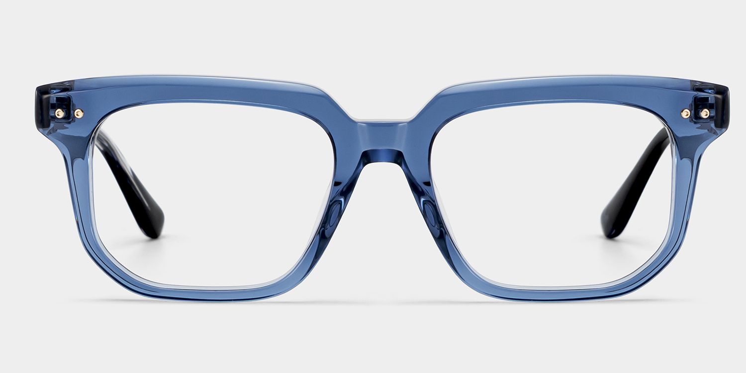 Michael Blue Square Glasses for Men | ZEELOOL