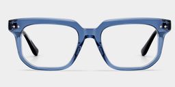 Michael Square Blue Glasses1