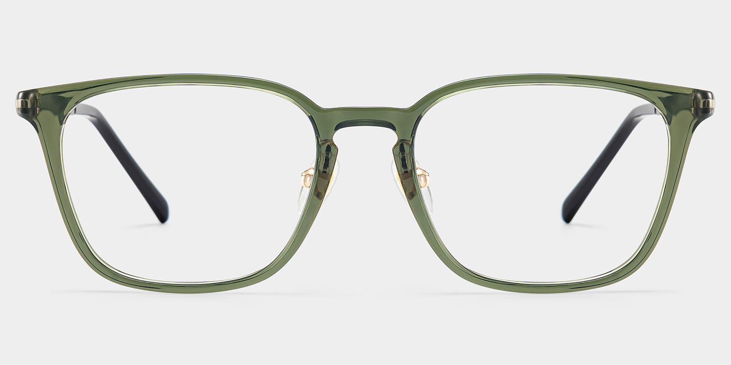 Lily Rectangular Round Glasses in Light Yellow Frame | ZEELOOL