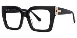 Josiah Square Black Glasses1