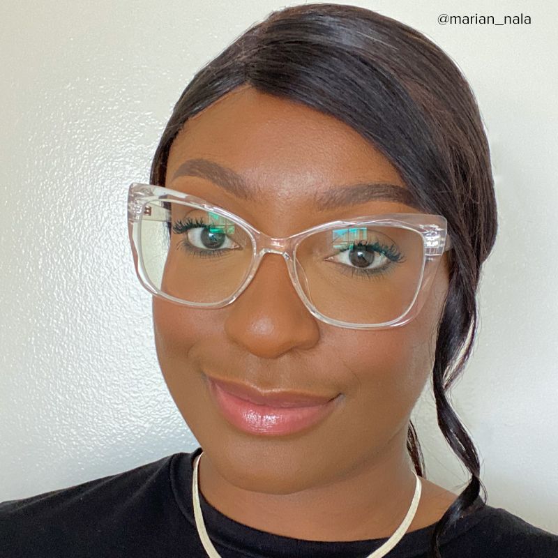 Farris Clear Classy Cat eye Frame Glasses | Zeelool5