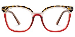 Naomi Square Two-Tone Glasses0