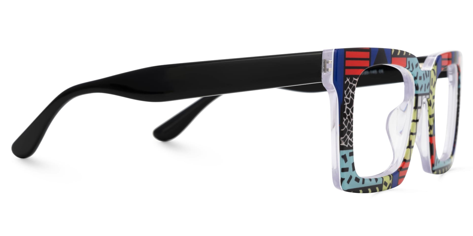 Kevin Multicolor Memphis Glasses with Square Frame2