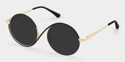 Flozif Round Black Glasses2