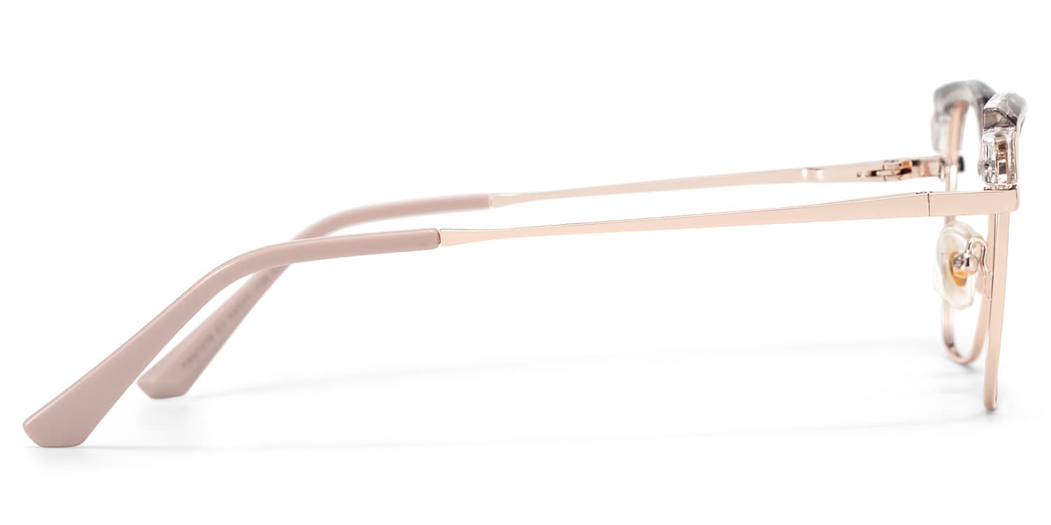 Phoebe Browline Khaki Glasses4