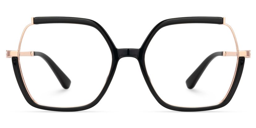 Alexia Square Black Glasses