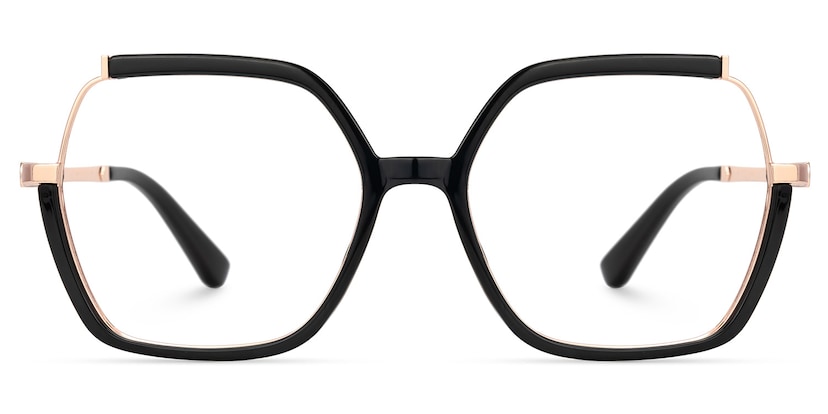 Alexia Square Black Glasses