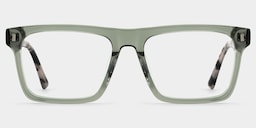 Henry Rectangle Gray Green Glasses1