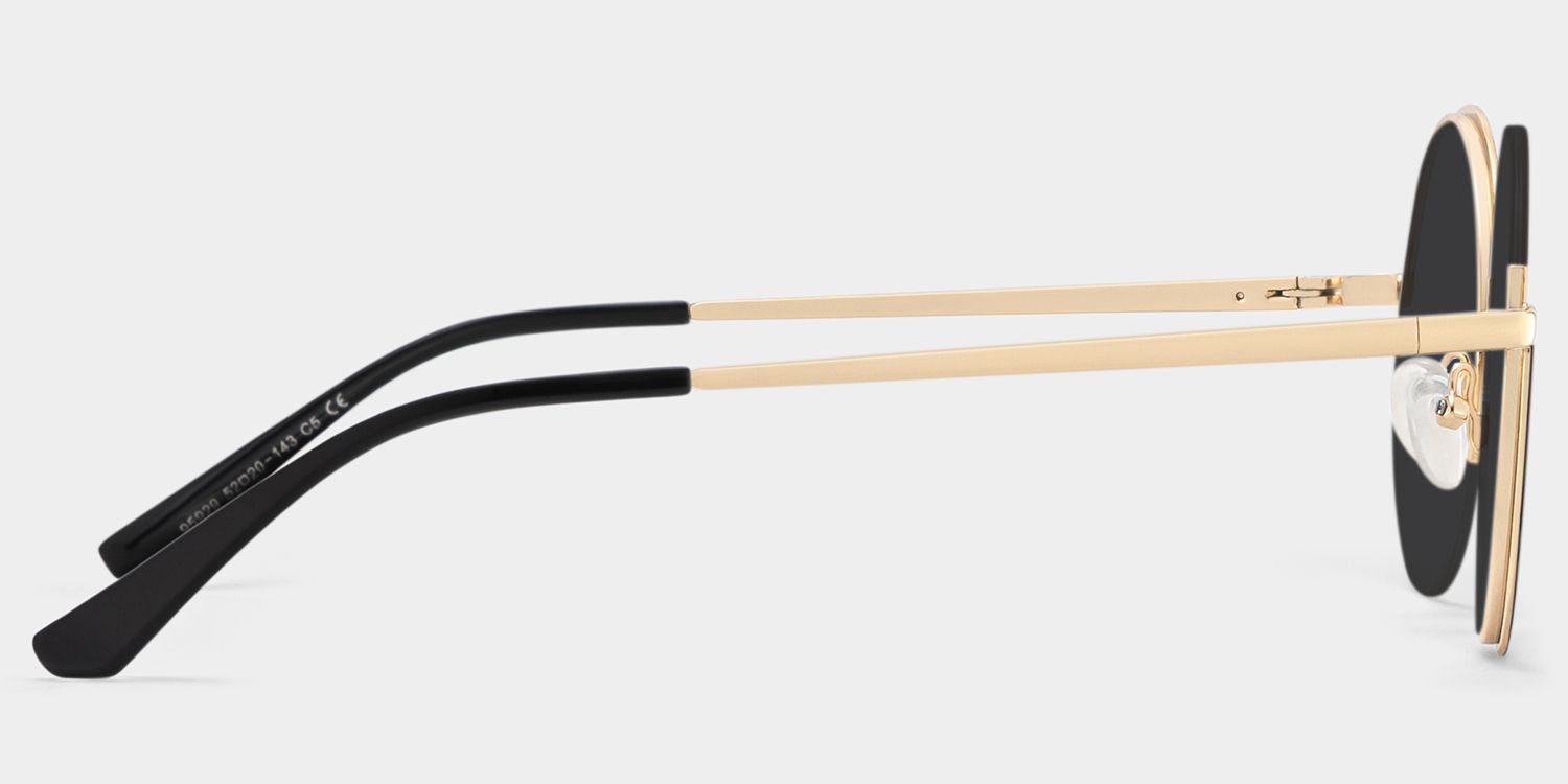 Flozif Round Black Prescription Sunglasses | ZEELOOL