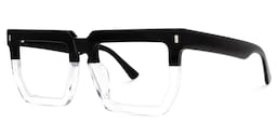 Daniela Rectangle Two-Tone Glasses2