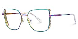 Jamison Square Iridescent Glasses1