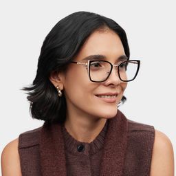 Juniper Rectangle Black Glasses1