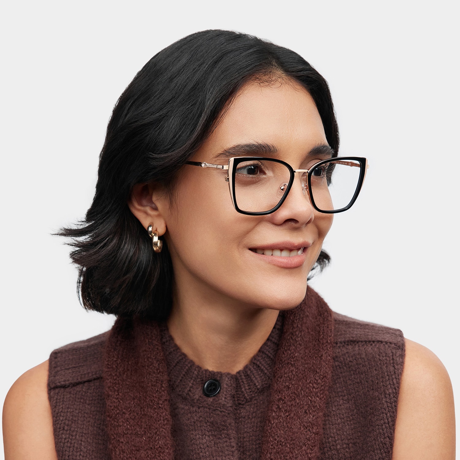 Juniper Eyeglasses in Square Black Frame | Zeelool1